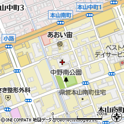 鍵修理の生活救急車　神戸市東灘区・受付センター周辺の地図