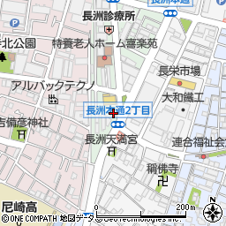 尼崎東警察署長洲交番周辺の地図