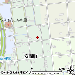 静岡県浜松市中央区安間町155周辺の地図