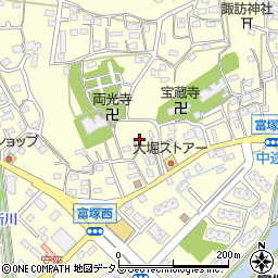 静岡県浜松市中央区富塚町周辺の地図