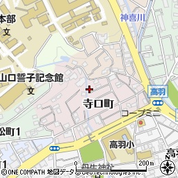 寺口荘周辺の地図