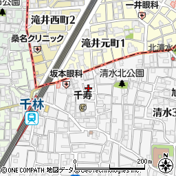 シャルム千林二番館周辺の地図