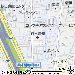 日本通運株式会社　大阪東支店門真営業課周辺の地図