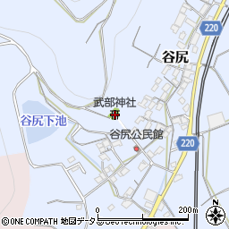 武部神社周辺の地図