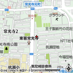 兵庫県尼崎市常光寺3丁目10-12周辺の地図