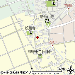 静岡県袋井市松袋井25周辺の地図