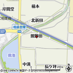 京都府木津川市相楽熊野田周辺の地図