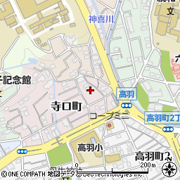 兵庫県神戸市灘区寺口町3周辺の地図