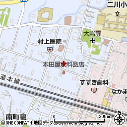 豊橋商工信用組合二川支店周辺の地図