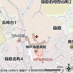 兵庫県神戸市灘区篠原竹谷山周辺の地図