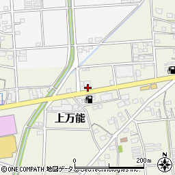 静岡県磐田市上万能183-3周辺の地図