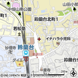 京進スクール・ワン鈴蘭台教室周辺の地図