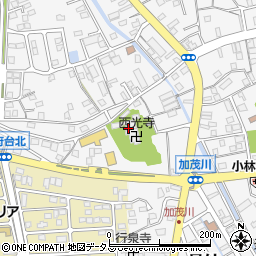静岡県磐田市加茂川通周辺の地図