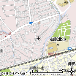 兵庫県神戸市東灘区御影山手2丁目4周辺の地図