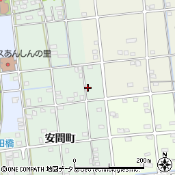 静岡県浜松市中央区安間町172周辺の地図