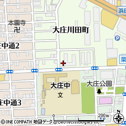 兵庫県尼崎市大庄川田町73周辺の地図