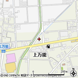 静岡県磐田市上万能187-3周辺の地図