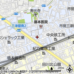 大阪府大阪市淀川区三津屋南2丁目16周辺の地図