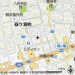 静岡県浜松市中央区篠ケ瀬町1072周辺の地図