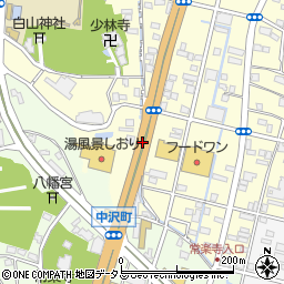 少林寺入口周辺の地図