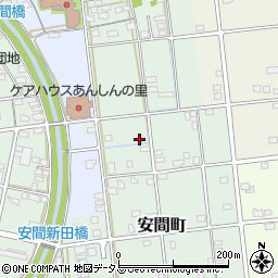 静岡県浜松市中央区安間町140周辺の地図