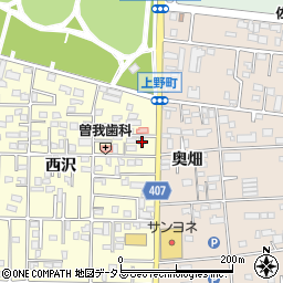 愛知県豊橋市高師町西沢39周辺の地図