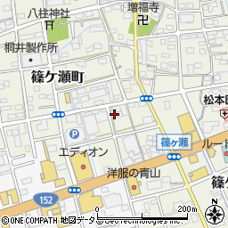 静岡県浜松市中央区篠ケ瀬町1075周辺の地図
