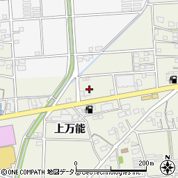 静岡県磐田市上万能183周辺の地図