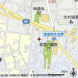 静岡県磐田市小立野262周辺の地図