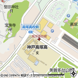 高塚高校前周辺の地図