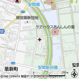 静岡県浜松市中央区安間町727周辺の地図