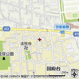 静岡県磐田市国府台404周辺の地図