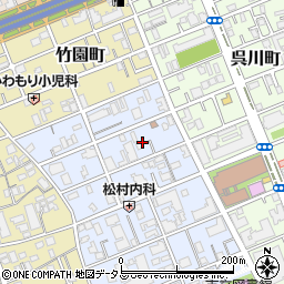 兵庫県芦屋市伊勢町4周辺の地図