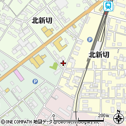 愛知県豊橋市向草間町北新切121周辺の地図