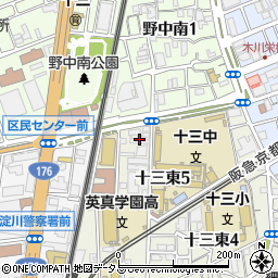 鍵の３６５日救急車塚本周辺の地図