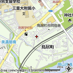 三重県津市鳥居町188周辺の地図