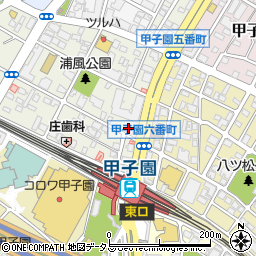 ゴールフリー阪神甲子園教室周辺の地図