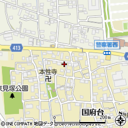 静岡県磐田市国府台399周辺の地図