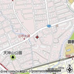 兵庫県神戸市東灘区御影山手2丁目11-15周辺の地図