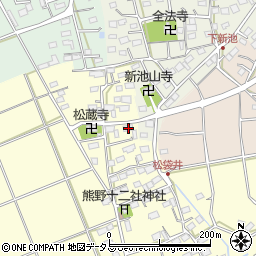静岡県袋井市松袋井23周辺の地図