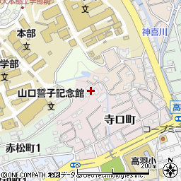 兵庫県神戸市灘区寺口町11周辺の地図