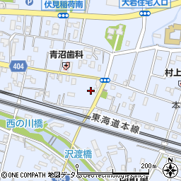 愛知県豊橋市大岩町西郷内38周辺の地図