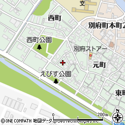 兵庫県加古川市別府町元町122周辺の地図