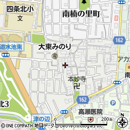 〒574-0017 大阪府大東市津の辺町の地図