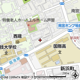 株式会社芦屋福丸水産周辺の地図