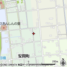 静岡県浜松市中央区安間町167周辺の地図