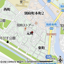 兵庫県加古川市別府町元町24周辺の地図