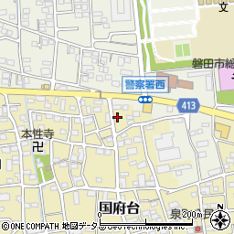 静岡県磐田市国府台379周辺の地図