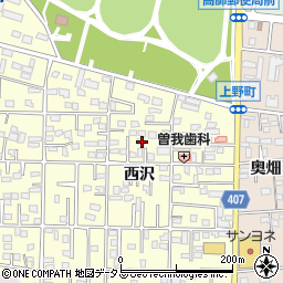 愛知県豊橋市高師町西沢46-3周辺の地図