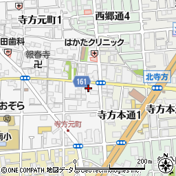 セブンイレブン守口寺方元町店周辺の地図